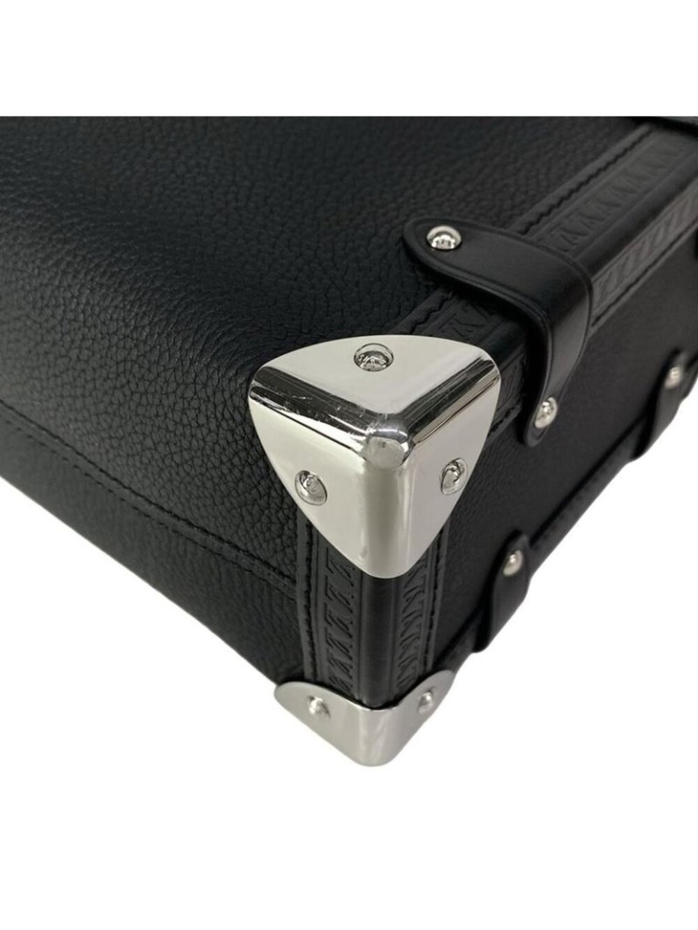 Louis Vuitton Handbag Side Trunk MM Black Leather Cowhide - Picture 7 of 15